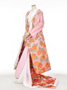 【レンタル】色打掛 花嫁衣裳 和装 神社挙式 結婚式 打掛 披露宴 ピンク 薔薇 和婚 フルセットレンタル 和装前撮り 往復送料無料