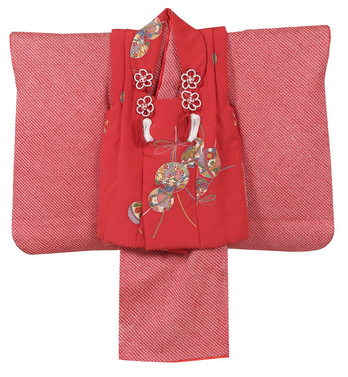 【正絹】訳あり 七五三 着物 3歳 女の子 レンタル 女児 着物セット【三歳 被布セット 被布コート 貸衣装 貸衣裳 着物 レンタル 祝着 着物セット 3歳 七...