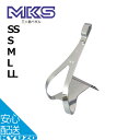 商品名TOE CLIP STEEL メーカー三ヶ島製作所 ブランドMKS 原産国日本 素材スチール 加工クロムメッキ サイズSS：トゥ突き出し41mm×幅51mm×先端高31mm、長さ90mm S：トゥ突き出し46mm×幅51mm×先端高31mm、長さ94mm M：トゥ突き出し51mm×幅51mm×先端高37mm、長さ104mm L：トゥ突き出し62mm×幅51mm×先端高37mm、長さ110mm LL：トゥ突き出し72mm×幅51mm×先端高37mm、長さ125mm 特徴・剛性が高く、曲げに強い鉄製のトゥクリップ ・美しいクロムメッキ仕上げ ・日本自転車振興会（NJS）認定品 用途ロード、トラック、ツーリング 備考※ストラップは別売です。MKS 三ヶ島製作所 TOE CLIP STEEL スチール製トゥクリップ 自転車 ペダル 日本自転車振興会（NJS）認定品 ロードバイク 関連カテゴリクロスバイク スポーツバイク トラック ツーリング 日本製 made in Japan トゥクリップ 三ヶ島 ミカシマ ストラップ別売り おすすめ シューズ SSサイズ Sサイズ Mサイズ Lサイズ LLサイズ クロムメッキ 自転車 パーツ ペダル コンフォートペダル