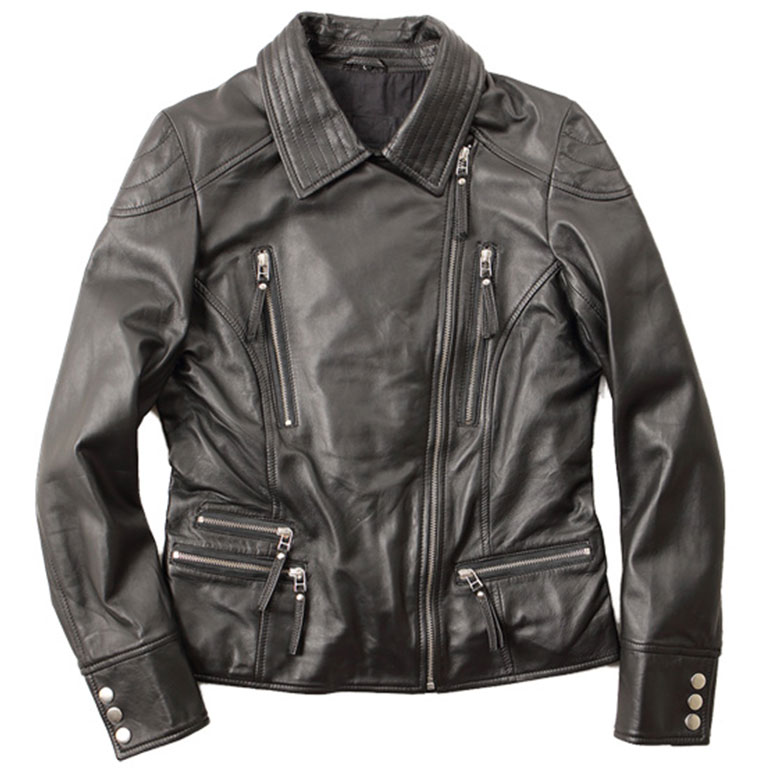 楽天レディースバイクバイコオンラインバイク ジャケット レディース DEGNER Ladies Leather Jacket レディースレザージャケット FR16SJ-4 【ブラック廃番】【送料無料】