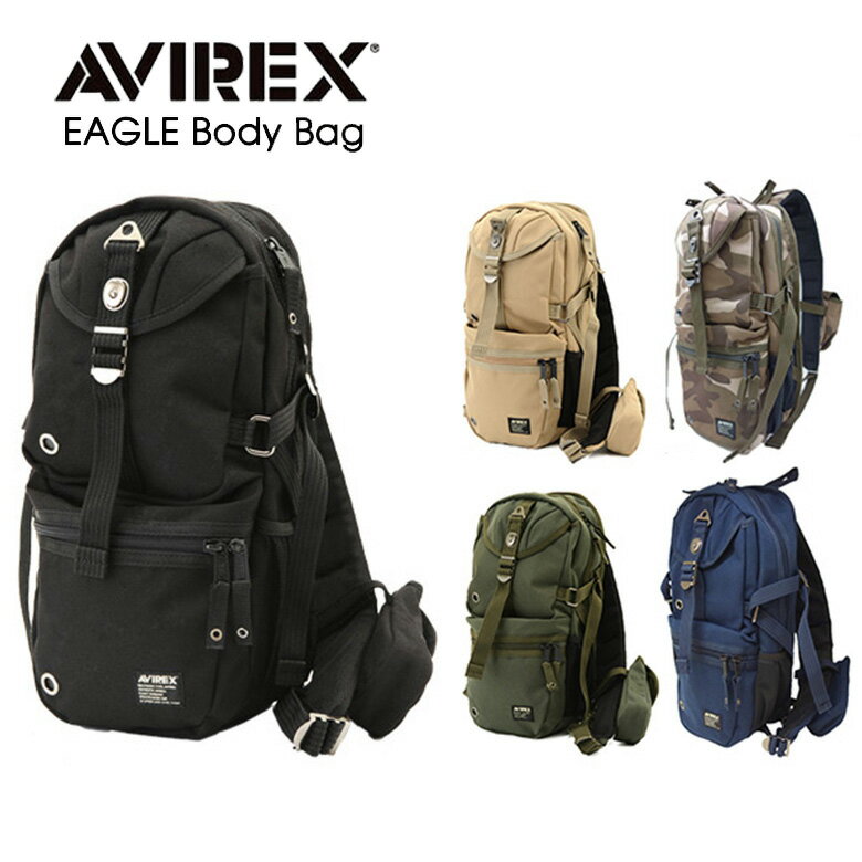 アヴィレックス ショルダーバッグ メンズ バイク ボディバッグ 鞄 AVIREX EAGLE ボディバッグ AVX305L ショルダーバッグ ワンショルダー アヴィレックス イーグル バイク ミリタリー おすすめ 人気