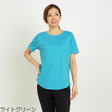 アウトレット！Tシャツ 半袖 VANSPORTS（バンスポーツ） カチオン染め裏ボーダーTシャツ 「スポーツウエア」 レディース 再帰反射 ストレッチ 袖フェイク ラメロゴプリント M L LL 3L ピンク ライトグリーン サックス クロ 初夏 「201815W」 tシャツ