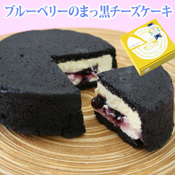 父の日 ブルーベリーのまっ黒チーズケーキ（おのし・包装不可） チーズケーキ 真っ黒 スイーツ お取り寄せ 送料無料