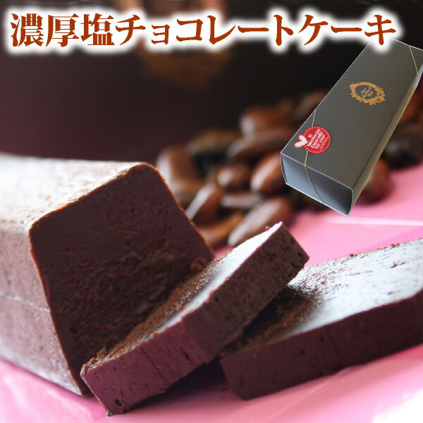 バレンタイン 濃厚塩チョコレートケーキ おのし 包装 ラッピング不可 バレンタイン チョコレート ゲランドの塩 本命 ベストオイシー