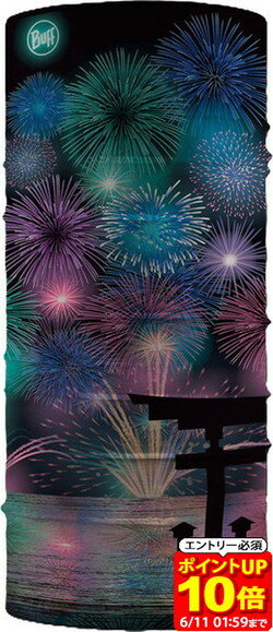 Rakuten - 【ポイント19倍！要エントリー6/11 01：59まで】Buff バフ ORIGINAL ECOSTRETCH HANABI 0401-BLACK アウトドア ネックウエア 593801