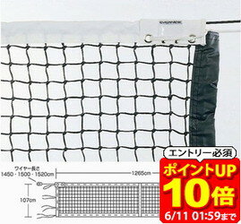 Rakuten - 【ポイント10倍！要エントリー6/11 01：59まで】エバニュー 全天候硬式テニスネットT113 EKE588 ラフィートスポーツ