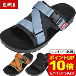 【ポイント10倍！要エントリー6/11 01：59まで】EDWIN エドウイン サンダルシューズ EW5111 メンズ ダイマツ ラフィートスポーツ