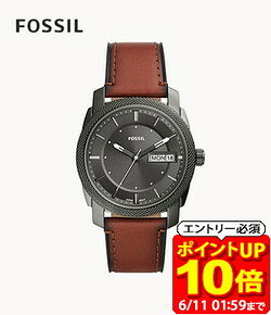【ポイント10倍！要エントリー6/11 01：59まで】フォッシル FOSSIL 腕時計 MACHINE 三針デイト ブラウン LiteHide レザーウォッチ FS5900 メンズ アナログ 正規品 ラフィートスポーツ