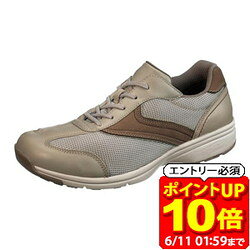 Rakuten - 【ポイント10倍！要エントリー6/11 01：59まで】ASAHI アサヒシューズ メディカルウォークMS-C ベージ KV77201 メンズ ラフィートスポーツ