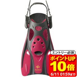 潜水 - 【ポイント10倍！要エントリー6/11 01：59まで】ReefTourer リーフツアラー コンパクトストラップフィン マリンスポーツ RF0106-MDR 足ヒレ ラフィートスポーツ