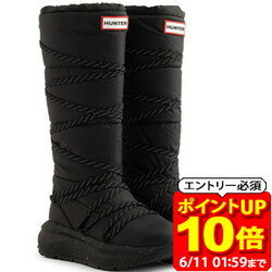 Rakuten - 【ポイント10倍！要エントリー6/11 01：59まで】ハンター HUNTER ユニセックス ハンター グリップ トール スノー ブーツ ブラック UFT7101NYL-BLK シューズ ラフィートスポーツ