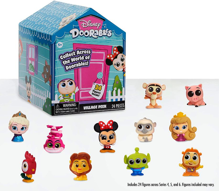 ディズニー ドアラブル ビレッジピークパック フィギュア 24個 Disney Doorables Village Peek Pack シリーズ4、5、6 ミッキー ミニー プリンセス トイストーリー ライオンキング ダンボ ねこ ディズニーシリーズ 人形 おもちゃ アドベントカレンダー 誕生日 クリスマスのサムネイル