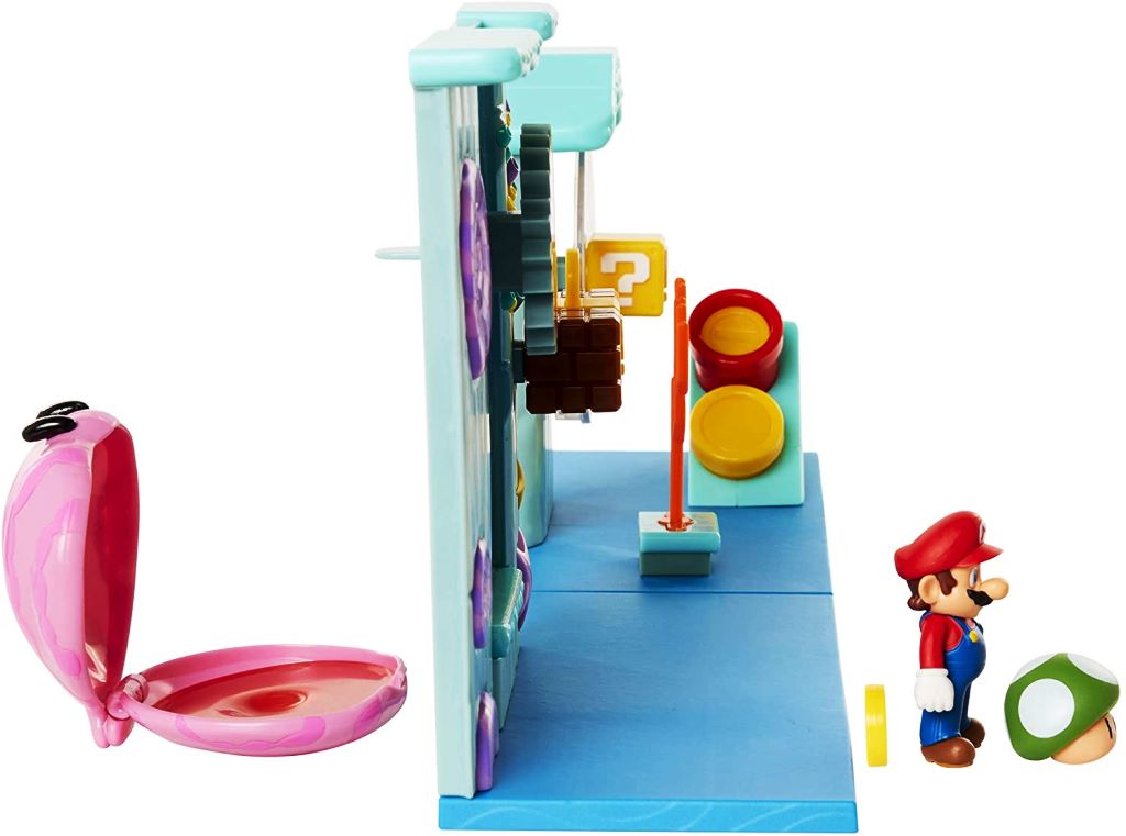 スーパーマリオ 水中 プレイセット☆マリオフィギュア 1UP キノコ コインが含まれています ニンテンドー 人形 うに はりせんぼん ごっこ遊び プレイハウス 誕生日 クリスマス