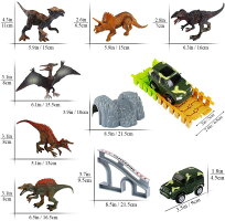 【楽天市場】TEMI 恐竜ワールド 348パック恐竜レース トラック おもちゃ セット 348 PCS ジュラ紀 フィギュア6個 ジープ2台