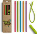 Softy Straws タンブラー用ストッパー付き ロング シリコン ストロー24 30 40 オンス タンブラー ボトル 再利用可能 シンプル モダン スタ...