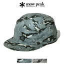 snow peak スノーピーク Printed Breathable Quick Dry Cap プリンティド ブリザーブル クイック ドライ キャップ 帽子...