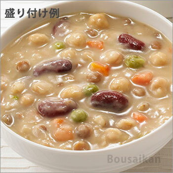 カゴメ野菜たっぷりスープ「豆のスープ160g」バラ1袋（KAGOME 非常食 保存食 長期保存 レトルト 開けてそのまま 美味しい おいしい）[M便 1/4]