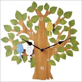 振り子時計 掛け時計 Turul トゥルル CL-9891GN インターフォルム 保育園 幼稚園 リビング 子供部屋 直径35.5cm