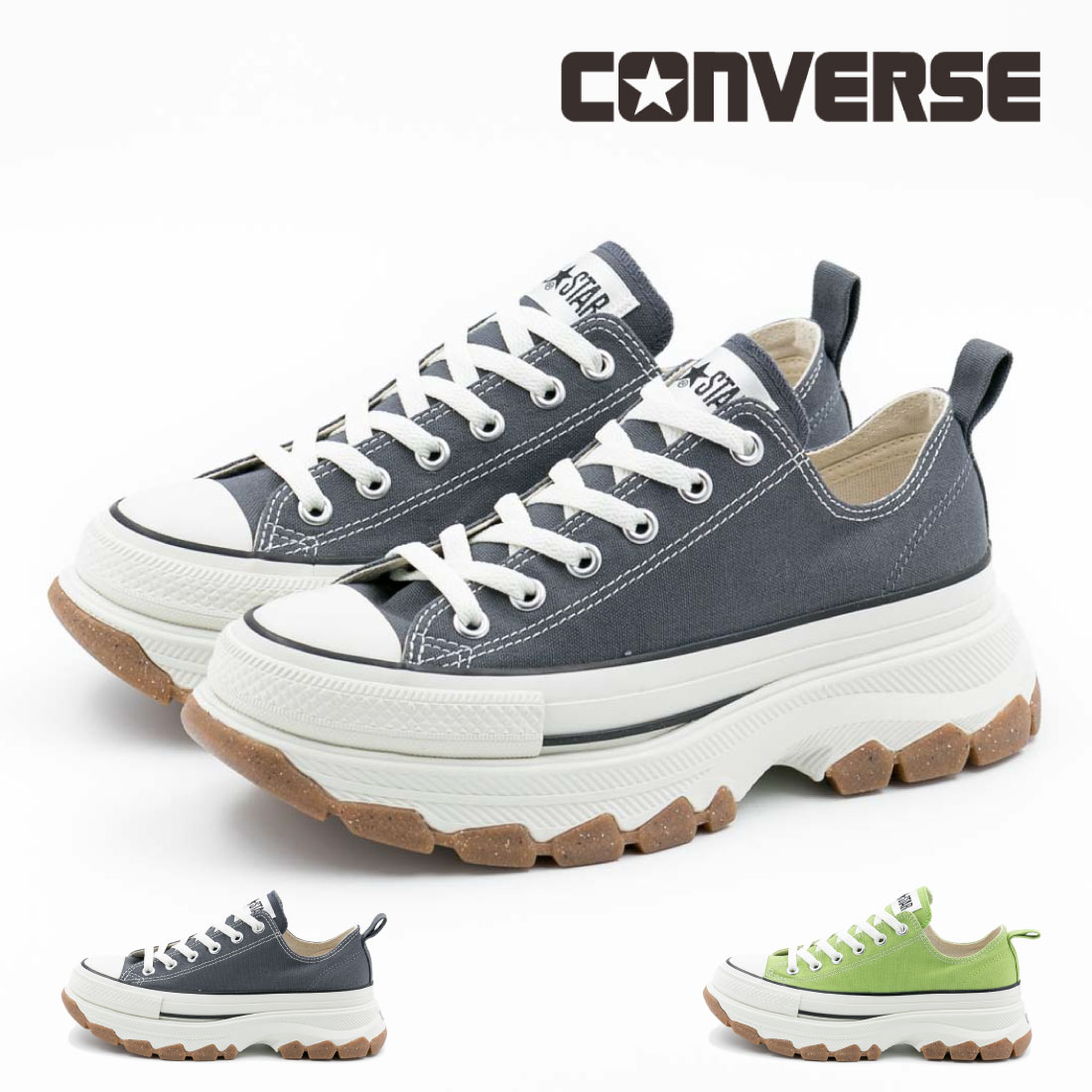  コンバース CONVERSE レディース メンズ スニーカー オールスター (R) トレックウエーブ OX トレックウェーブ ローカット 厚底 2024_厚底 オールスターR