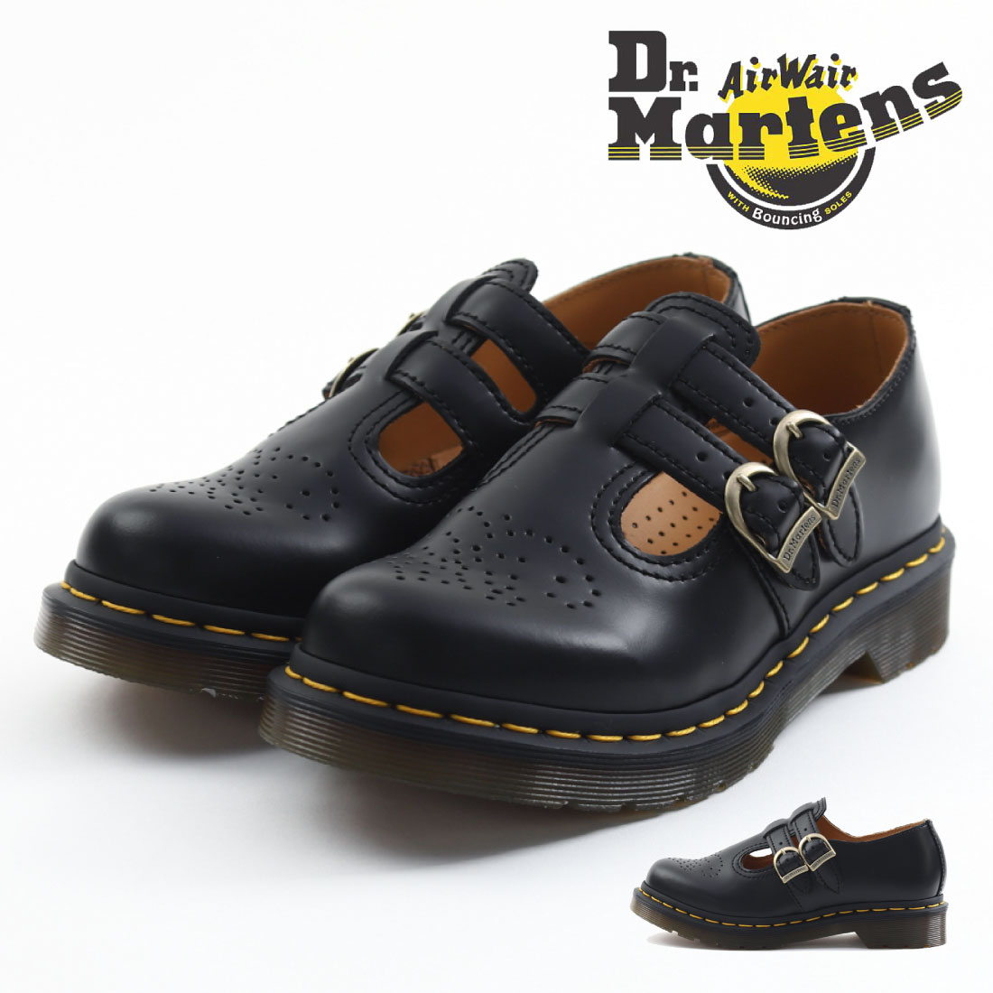 【5/15 20時～4H限定PT10倍】 ドクターマーチン Dr.Martens レディース シューズ 8065 メリージェーンシューズ 12916001 レザー ストラップシューズ 定番