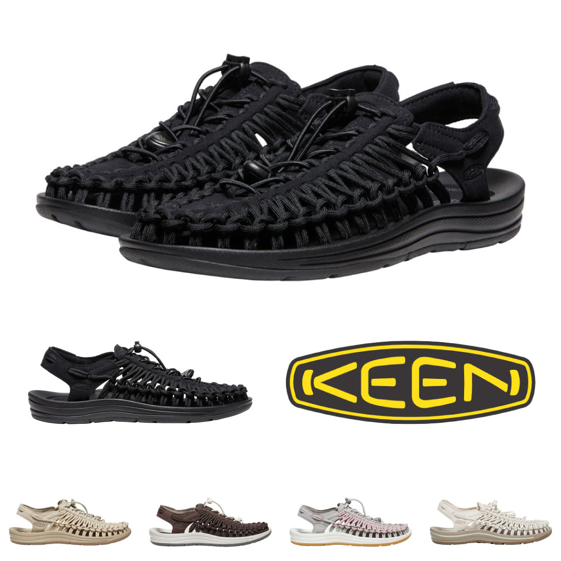 楽天LaLaFoot【最大20％OFF】 キーン KEEN レディース サンダル UNEEK ユニーク ストラップ 水陸両用 1027442 1027445 1018698 1014099 1027441 1027448