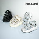 【SSラストスパート】【9/10 20時~6H限定PT10倍】【50%OFF】 ムーム MUUM レディース サンダル トリプルストラップスポーツサンダル WX2510 厚底 スポーツサンダル スポサン 疲れにくい 歩きやすい 履きやすい スニーカーサンダル