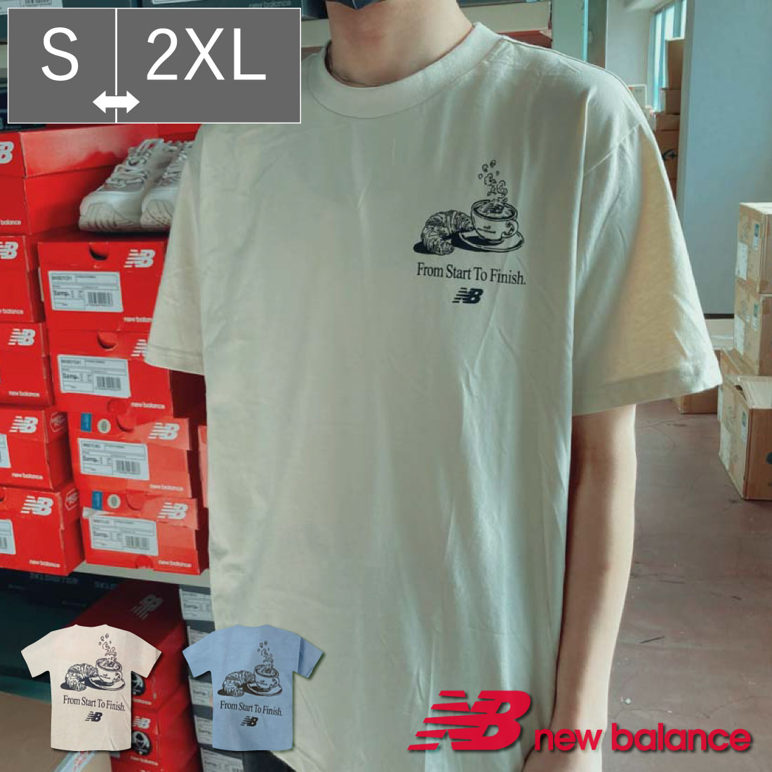  ニューバランス NewBalance レディース Tシャツ NB Essentials Caf NB ショートスリーブTシャツ MT31561 半袖 綿100% コットン サステナブル