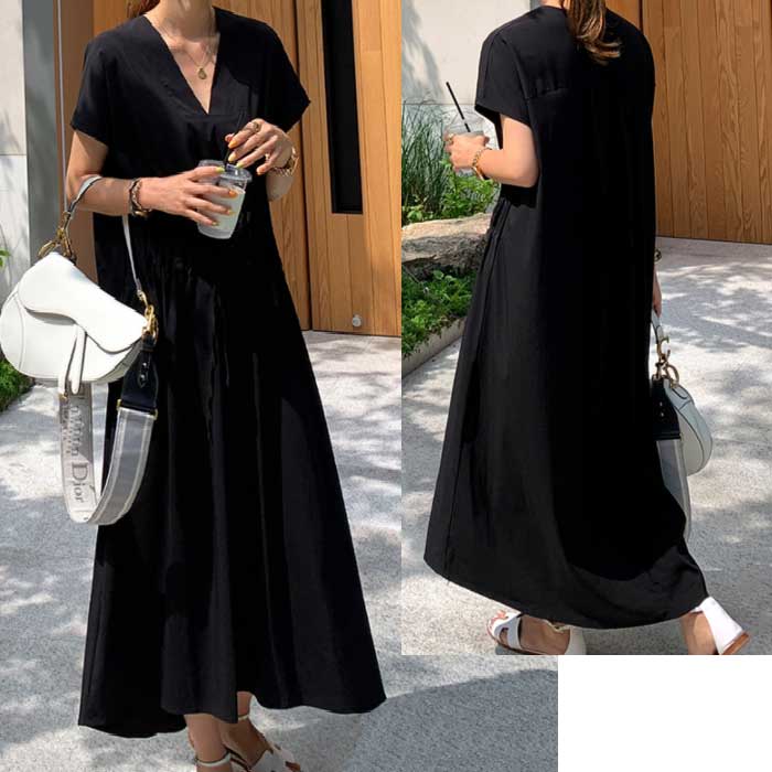 ＼全品送料無料12/2まで ／ 大きいサイズレディース ワンピース ロングワンピース マキシワンピース 夏ワンピース 半そで 半袖 Aライン 夏服 サマー 夏 涼しい 大人可愛い カジュアルワンピース きれいめ 20代 30代 40代 50代 60代 マタニティとしても 2