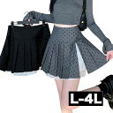 L~4L 大きいサイズ ミニスカート プリーツ スカート 膝上 膝丈 ドット 水玉 ボックスプリーツ 箱ヒダ ミニ マイクロミニスカート 超ミニ セクシー 大人 大人可愛い 夏 春夏 秋冬