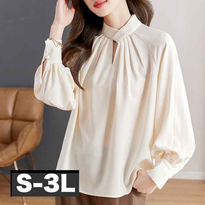 ■発送のタイミング 大きいサイズのお洋服 LaLa♪Wish* lalawish ララウィッシュ 楽天 店は レディースファッション 通販 店 大きいサイズの専門店です。 ［取扱いサイズ 対象］フリーサイズ Mサイズ Lサイズ LLサイズ 2Lサイズ 3Lサイズ 4Lサイズ 5Lサイズ M L LL 2L 3L 4L 5L XL XXL XXXL XXXXL 9号 11号 13号 15号 17号 19号 お手軽な マタニティウエア としても。 ［年代］10代 20代 30代 40代 50代 60代 70代以上。ティーンズ 学生 中学生 高校生 女子高生 女子大生 OL アラサー アラフォー アラフィフ アラカン アラ還 ミセス 世代に人気です。 ［シーン用途］ 旅行 ルームウエア 部屋着 パジャマ 休日 普段着 普段使い 街着 ワンマイル コンビニ 買い物 ご近所 コーデ おうち時間 テレワーク 通勤 通学 オフィス 職場 事務服 仕事着 フォーマル 2次会 宴会 飲み会 女子会 ママ会 ランチ 外出着 お出かけ お呼ばれ 同窓会 合コン 食事会 お見合い デート 参観日 ドライブ リゾート 海外旅行 国内旅行 ライブ コンサート 母の日 などのお洋服も。 ［ファッションテイスト］ 大人可愛い 上品 優しい 素敵 可愛い かわいい かっこいい カジュアル ゆるかわ ナチュラル シンプル 個性的 他にない 派手 華やか シック 地味 ラフ ルーズ 楽ちん 楽チン リラックス モテコーデ セクシー sexy クール 綺麗系 きれいめ 制服 女装 コスプレ 韓国ファッション エレガント オフィス ビジネス ガーリー クラシカル コンサバ セレカジ フェミニン モード レトロ ノーブランド 定番 売れ筋 トレンド 人気 流行 おしゃれ お洒落 ［検索ワード］大きいサイズレディース 大きいサイズ レディース ぽっちゃり ふくよか ゆったり ぽちゃかわ ラージサイズ ビッグサイズ オーバーサイズ トールサイズ 高身長 クイーンサイズ 着痩せ(着やせ) 体型カバー効果 (体型の悩み改善) ダイエット 細見え コーディネートしやすい スタイリング スタイル 合わせやすい 女性服 女性用 女性物 婦人物 婦人服 婦人用 男女共用 ユニセックス ジェンダーレス ジェンダレス アパレル 服装 服 洋服 ファッション 高見え リーズナブル 安い プチプラ 価格でお届け。マタニティ マタニティー またにてぃ マタニティウエア 授乳服 妊婦服 としても。 母 母親 プレママ マタママ 産前 産後 にも。インスタ映え Instagram zoom映え ズーム映え リモート映え アイテム 時々、福袋 もご用意。自分用 自分へのご褒美 ごほうび ロングシーズンドレープブラウス S:バスト98 着丈61 M:バスト102 着丈62 L:バスト107 着丈63 LL:バスト111 着丈64 3L:バスト115 着丈65 サイズ・素材・カラー表記につきましては、メーカー・取引業者の情報に基づいて記載。（個体差・誤差は予めご了承ください。）