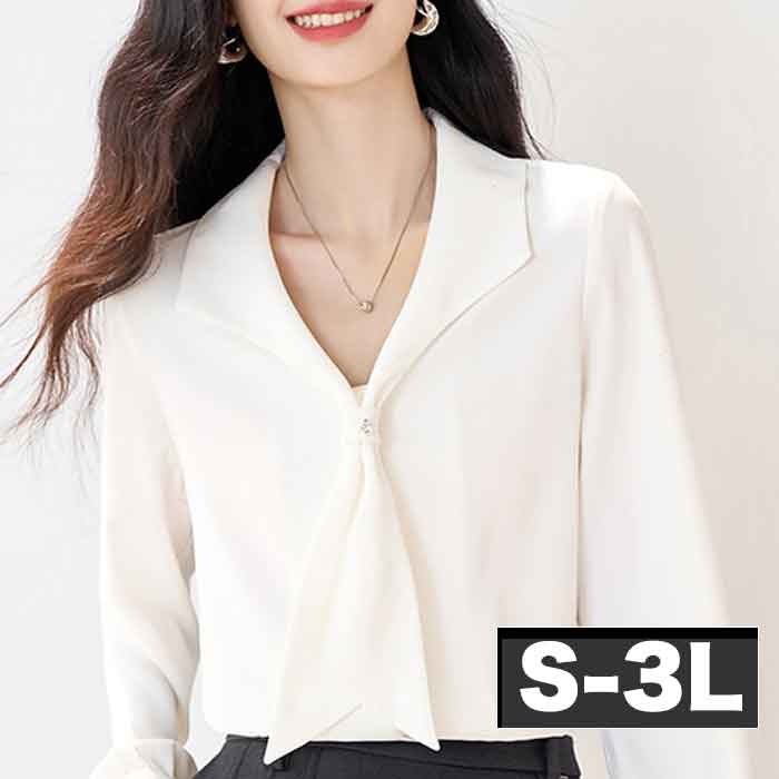 ■発送のタイミング 大きいサイズのお洋服 LaLa♪Wish* lalawish ララウィッシュ 楽天 店は レディースファッション 通販 店 大きいサイズの専門店です。 ［取扱いサイズ 対象］フリーサイズ Mサイズ Lサイズ LLサイズ 2Lサイズ 3Lサイズ 4Lサイズ 5Lサイズ M L LL 2L 3L 4L 5L XL XXL XXXL XXXXL 9号 11号 13号 15号 17号 19号 お手軽な マタニティウエア としても。 ［年代］10代 20代 30代 40代 50代 60代 70代以上。ティーンズ 学生 中学生 高校生 女子高生 女子大生 OL アラサー アラフォー アラフィフ アラカン アラ還 ミセス 世代に人気です。 ［シーン用途］ 旅行 ルームウエア 部屋着 パジャマ 休日 普段着 普段使い 街着 ワンマイル コンビニ 買い物 ご近所 コーデ おうち時間 テレワーク 通勤 通学 オフィス 職場 事務服 仕事着 フォーマル 2次会 宴会 飲み会 女子会 ママ会 ランチ 外出着 お出かけ お呼ばれ 同窓会 合コン 食事会 お見合い デート 参観日 ドライブ リゾート 海外旅行 国内旅行 ライブ コンサート 母の日 などのお洋服も。 ［ファッションテイスト］ 大人可愛い 上品 優しい 素敵 可愛い かわいい かっこいい カジュアル ゆるかわ ナチュラル シンプル 個性的 他にない 派手 華やか シック 地味 ラフ ルーズ 楽ちん 楽チン リラックス モテコーデ セクシー sexy クール 綺麗系 きれいめ 制服 女装 コスプレ 韓国ファッション エレガント オフィス ビジネス ガーリー クラシカル コンサバ セレカジ フェミニン モード レトロ ノーブランド 定番 売れ筋 トレンド 人気 流行 おしゃれ お洒落 ［検索ワード］大きいサイズレディース 大きいサイズ レディース ぽっちゃり ふくよか ゆったり ぽちゃかわ ラージサイズ ビッグサイズ オーバーサイズ トールサイズ 高身長 クイーンサイズ 着痩せ(着やせ) 体型カバー効果 (体型の悩み改善) ダイエット 細見え コーディネートしやすい スタイリング スタイル 合わせやすい 女性服 女性用 女性物 婦人物 婦人服 婦人用 男女共用 ユニセックス ジェンダーレス ジェンダレス アパレル 服装 服 洋服 ファッション 高見え リーズナブル 安い プチプラ 価格でお届け。マタニティ マタニティー またにてぃ マタニティウエア 授乳服 妊婦服 としても。 母 母親 プレママ マタママ 産前 産後 にも。インスタ映え Instagram zoom映え ズーム映え リモート映え アイテム 時々、福袋 もご用意。自分用 自分へのご褒美 ごほうび ロングシーズンスカーフボウタイブラウス S:バスト90 着丈59 M:バスト94 着丈60 L:バスト98 着丈61 LL:バスト102 着丈62 3L:バスト106 着丈63 サイズ・素材・カラー表記につきましては、メーカー・取引業者の情報に基づいて記載。（個体差・誤差は予めご了承ください。）