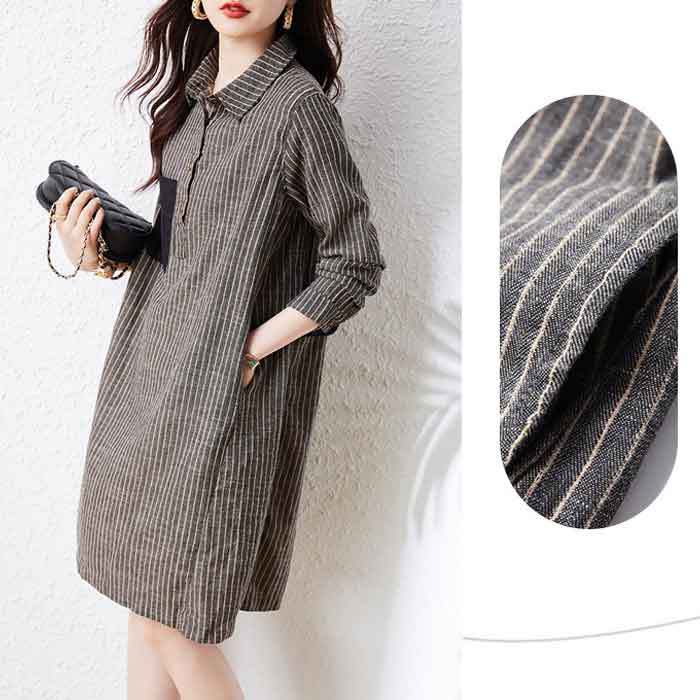 ロング チュニック オーバー シャツ シャツワンピース 大きいサイズ レディース トップス ロングシャツ チュニック シャツ 長袖 ロング丈 大きめ ゆったり 大人可愛い ストライプシャツ sma cpp