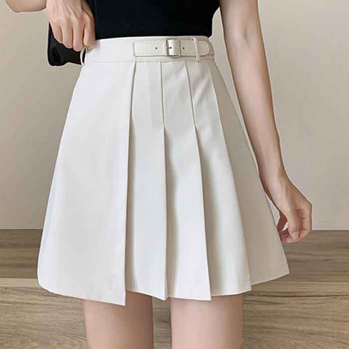 ＼全品送料無料11/27まで ／ M〜5L スカート 大きいサイズ ミニスカート プリーツ スカート 膝上 膝丈 無地 ボックスプリーツ 箱ヒダ ミニ マイクロミニスカート 超ミニ セクシー 大人 大人可愛い 夏 春夏 秋冬 黒 白 ブラックフライデー