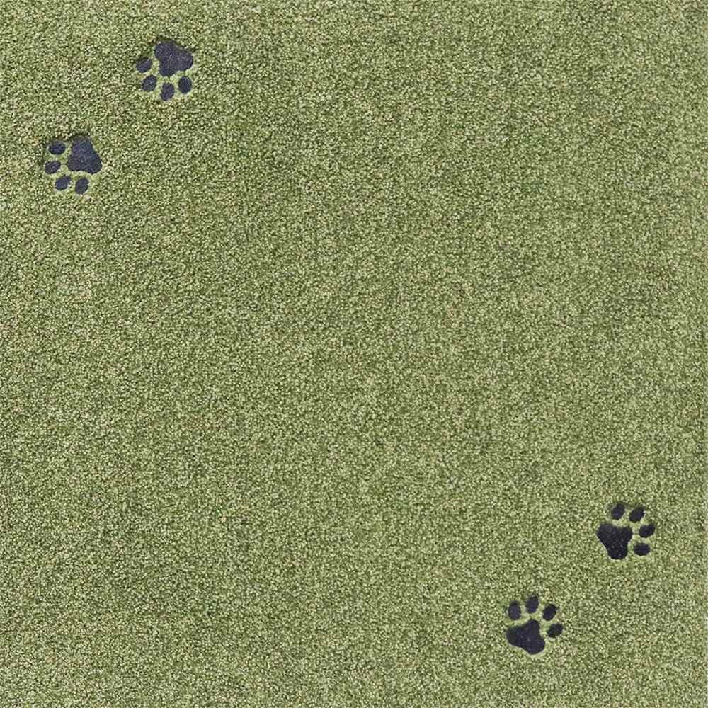 ラグタス タイルマット タイルラグ てくてく肉球 50×50cm グリーン GR ×10枚 ケー...