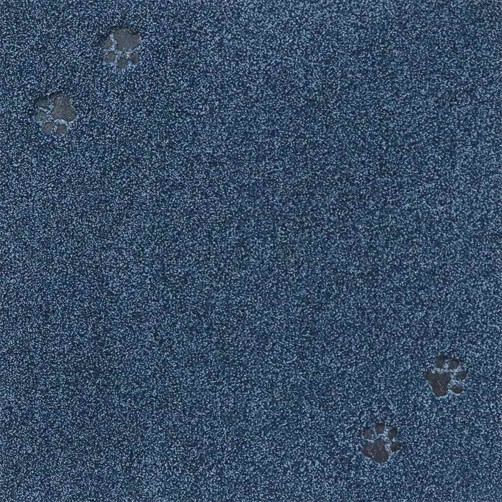 【9月は毎日開催!エントリーで最大100%ポイントバック】ラグタス タイルマット タイルラグ てくてく肉球 50×50cm ネイビー NV ×10枚 ケース販売