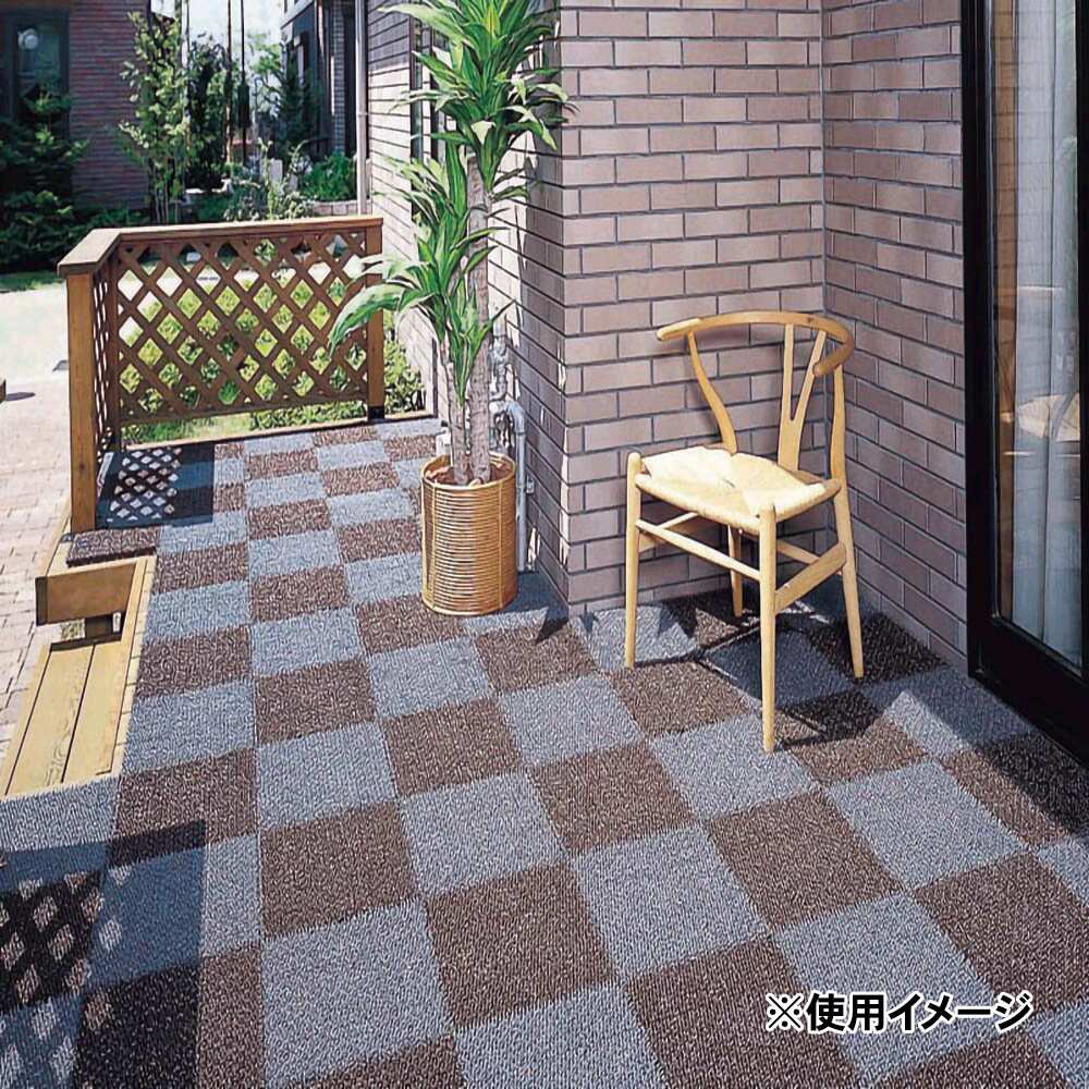 ワタナベ工業 ジョイント式人工芝 シバックス セピア 30×30cm DT-303 ×30個 ケース...
