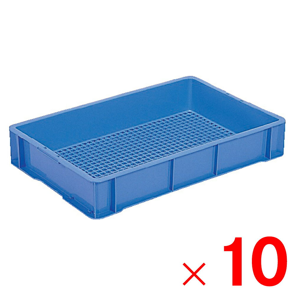 【法人限定】サンコー サンテナー B#30-6 M 網目 ブルー 103004-00 ×10個 セット販売 【メーカー直送・..