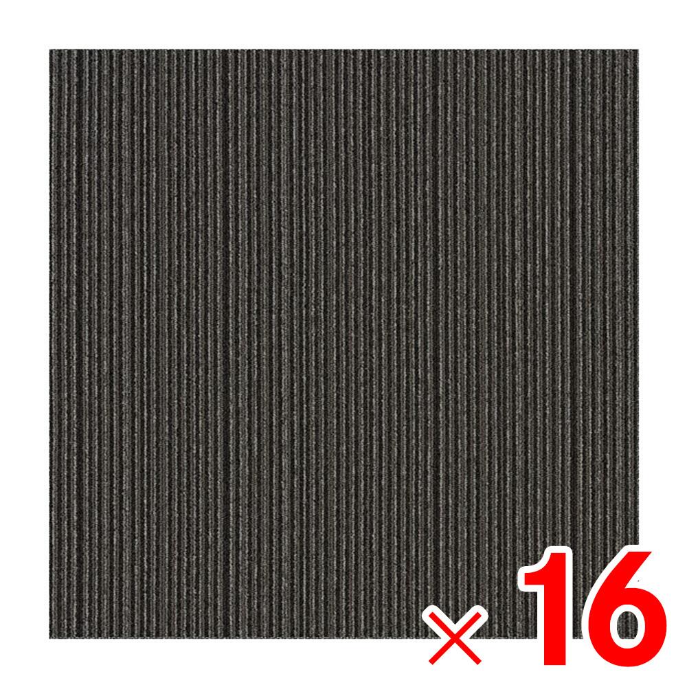 【12月は毎日開催！エントリーで最大100％ポイントバック】東リ 撥水タイルカーペット ブラックSP TG-5000HC504 ×16枚 ケース販売