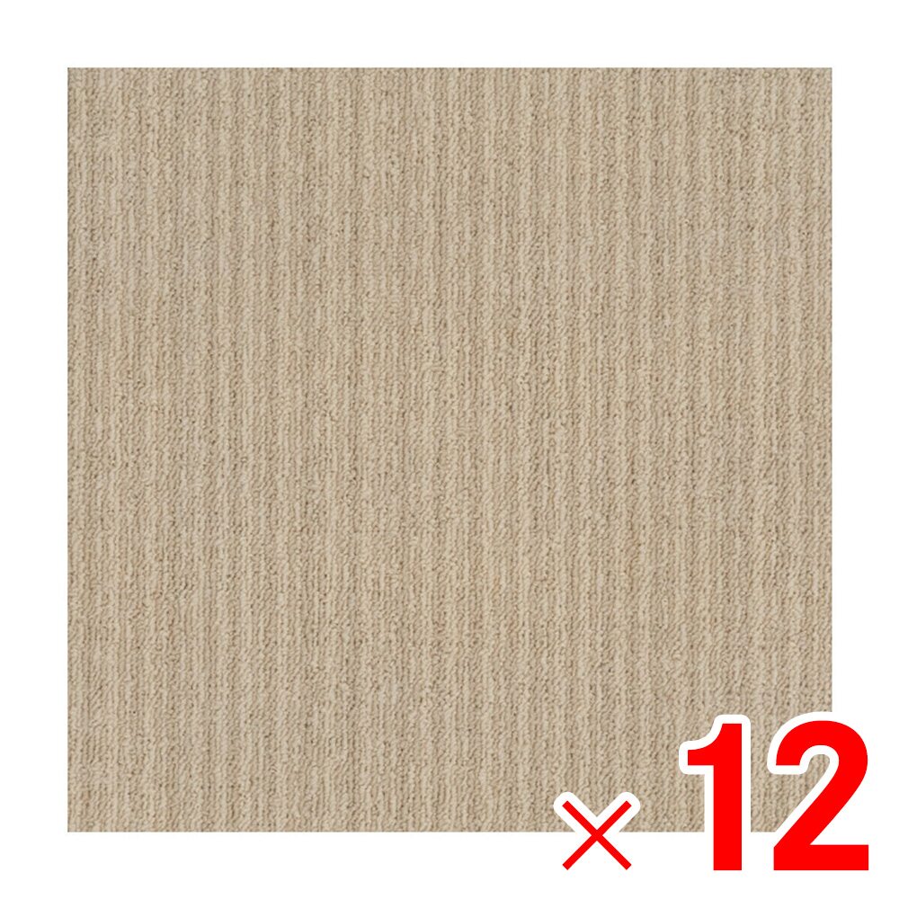 東リ 吸着タイルカーペット ニューピタコ40 NP401 アイボリー ×12枚 ケース販売