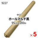 【法人限定】シンセイ 国産 ホールマルチ黒 9227 0.02mm×95cm×200m 中穴(60mm) ×5本 ケース販売 【メーカー直送・代引不可】