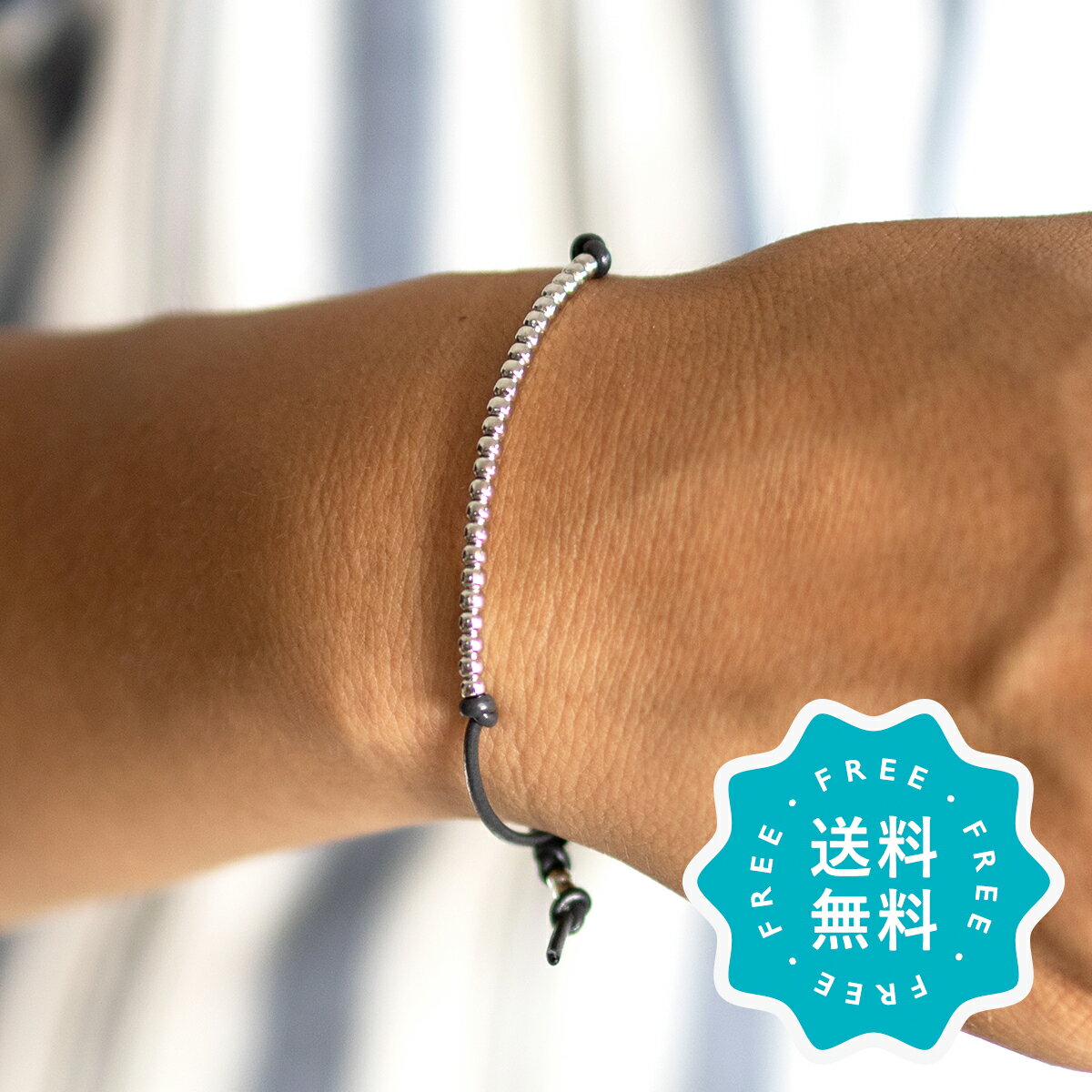 ブレスレット メンズ つけっぱなし 日本製 シルバー ゴールド 革 レザー la siesta クリスマス