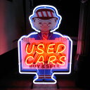 アメリカン ネオンサイン 「USED CARS」 ネオン管 ネオン看板 西海岸風 インテリア アメリカン雑貨