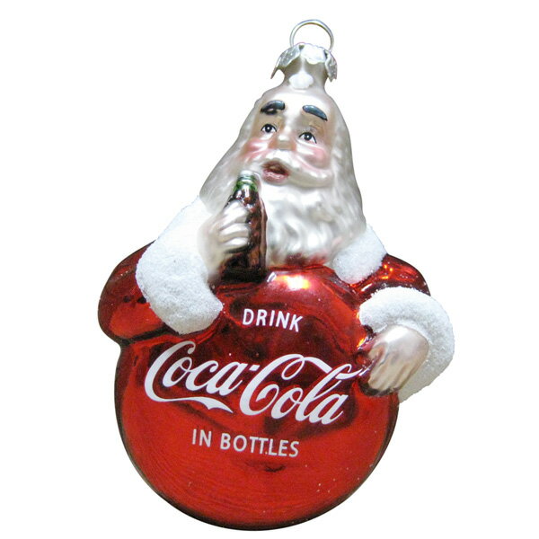 【楽天市場】コカ・コーラ（Coca-Cola）クリスマス オーナメント（サンタクロース）コカコーラグッズ ブランド クリスマスツリー 飾り