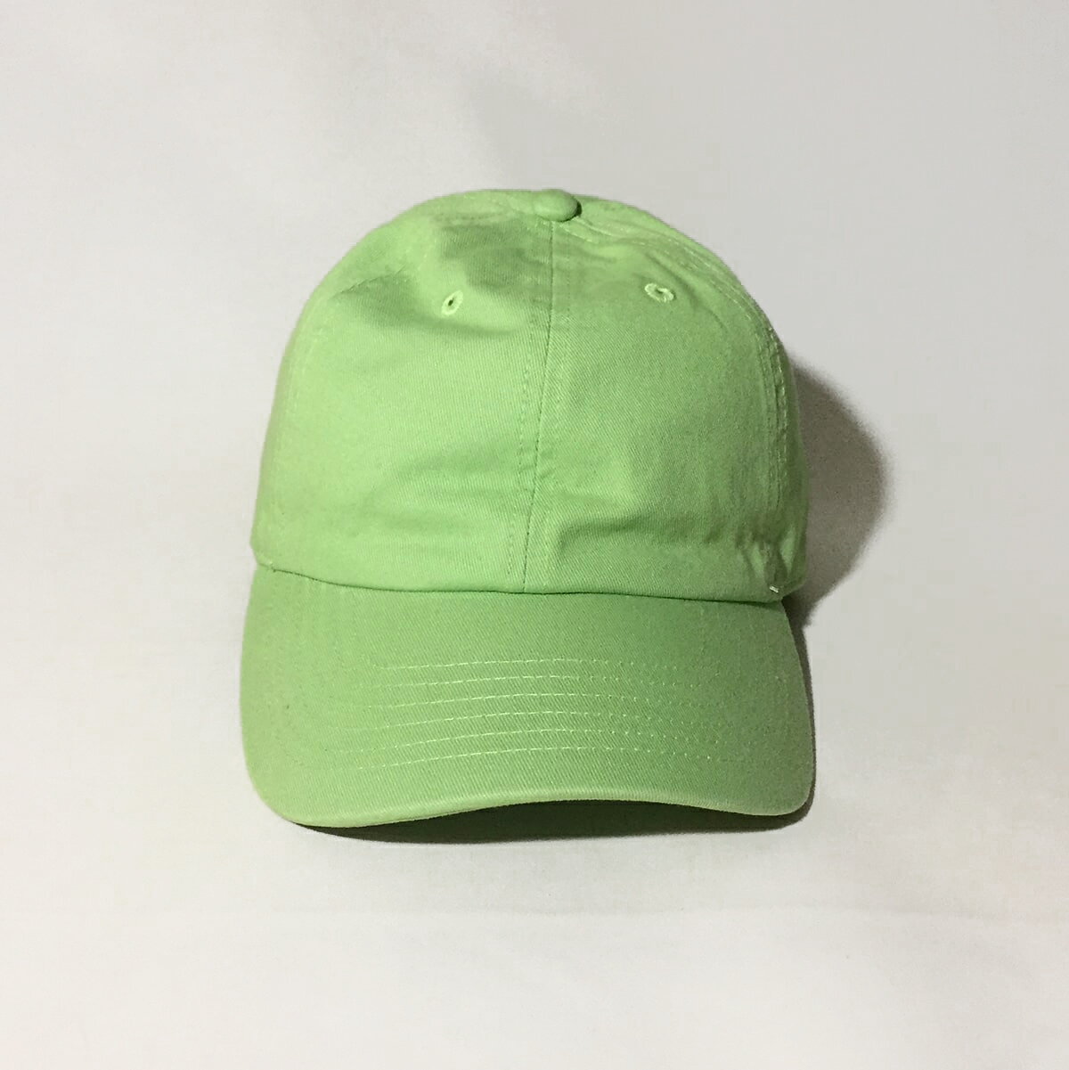 ニューハッタン プレーン 帽子 キャップ アメカジ 無地6パネル CAP 6PANEL LIME GREEN コットン 無地キャップ NEWHATTAN SSS