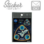 ステッカー シール NASA010 TRYANGLE ロゴ スペースシャトル アウトドア 車 かっこいい アメリカン おしゃれ スマホ カスタマイズ オリジナル