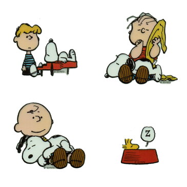 ステッカー シール PEANUTS SNOOPY スヌーピー 【ねそべり】 アメコメ 耐水ステッカー カスタマイズ オリジナル