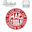 ステッカー/シール MACTOOLS Round ms060 マックツール ステッカー シール カスタマイズ オリジナル バイク 車 ガソリン アメリカン