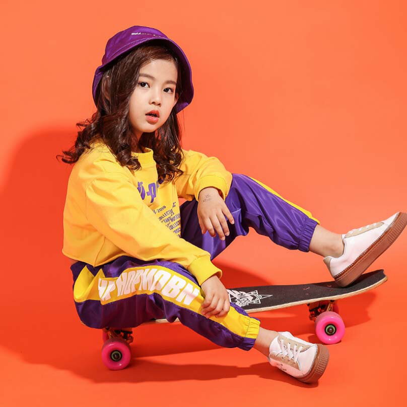 ダンス衣装 ダンス 衣装 ヒップホップ 子供服 ヒップホップ キッズダンス衣装 韓国子供服 女の子 ガールズ 韓国風 Tシャツ ストリート カジュアル 運動用 キッズ トレーナー 演出 キッズ 原宿系 ダンスウェア 個性的 新着 春服練習 着 子供 へそ出し 母の日