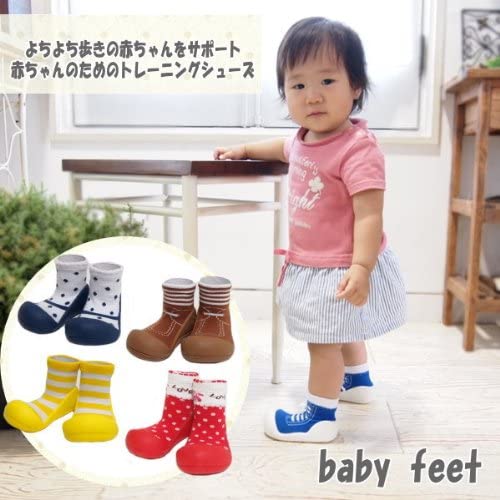 対象6か月以上 ベビーフィート ベビーシューズ スニーカー baby feet (11.5cm, アーバン イエロー（11）) 乳幼児おもちゃ