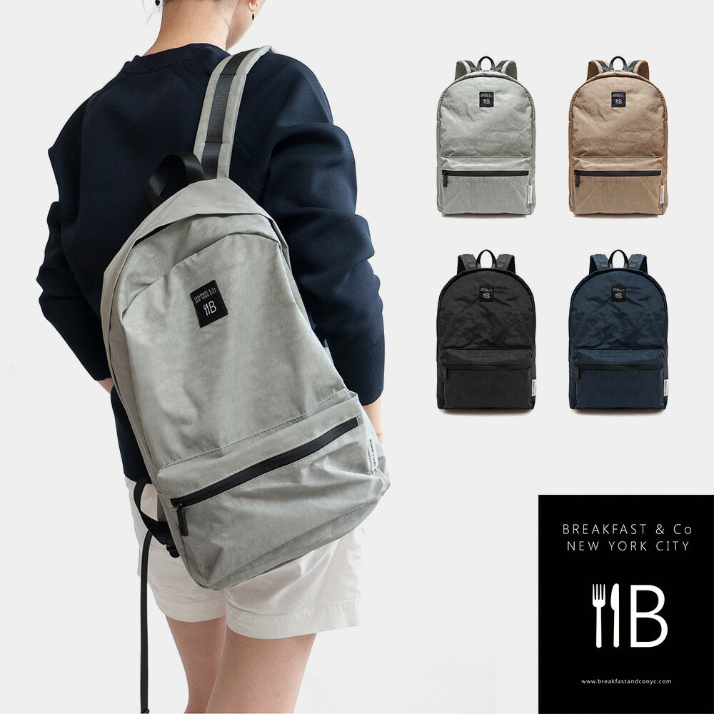 BREAKFAST & Co NYC washed nylon backpack バックパック